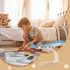 Ausstellungsstände für Flugzeugmodelle aus ABS-Kunststoff&nbsp;ODIS-WH0002-92