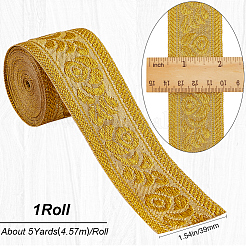 4.6~5 ярд полиэфирной жаккардовой ленты в этническом стиле для шитья украшений&nbsp;OCOR-GF0003-96D