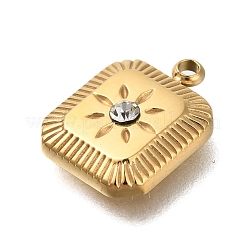 Ионное покрытие (ip) нержавеющая сталь 304 с подвесками из стразов&nbsp;STAS-Q335-01G-01