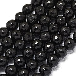 Натуральный черный турмалин бисер нитей&nbsp;G-B165-A05-8mm