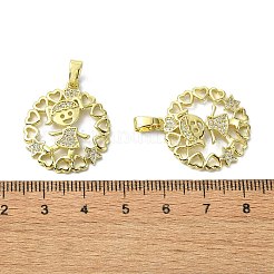 Стойки обшивки латунь микро проложить Циркон подвеску&nbsp;KK-R157-13B-G