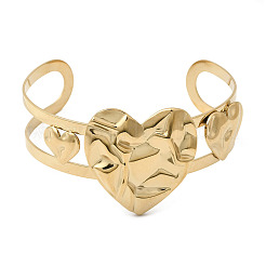 Стильные браслеты-манжеты из нержавеющей стали 304&nbsp;BJEW-K302-01A-G