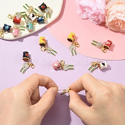 14шт 7 стиля подвеска из сплава эмали украшения&nbsp;HJEW-YW00229