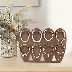 1 ensemble de présentoirs à bijoux en bois à 2 niveaux&nbsp;ODIS-SC0001-14B