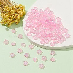 100шт 2 стильные экологически чистые прозрачные акриловые бусины&nbsp;TACR-YW0001-86C