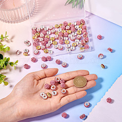 120 шт. 4 вида бусин в виде диско-шара&nbsp;RB-TA0001-16