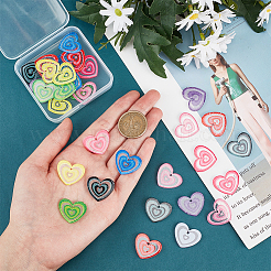 32шт 8 цвета прозрачный акриловый кулон&nbsp;MACR-HY0001-03