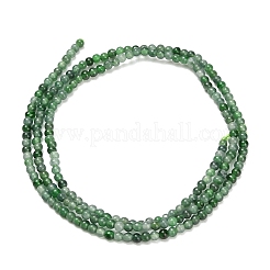 Natürliche myanmarische Jade / burmesische Jade-Perlenstränge&nbsp;G-A322-A02-2mm