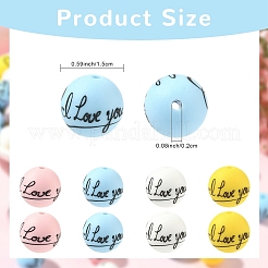 30 шт. Силиконовые бусины&nbsp;SIL-YW0002-26