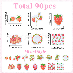 2 пакетик бумажных самоклеящихся декоративных наклеек&nbsp;AJEW-SP0003-91