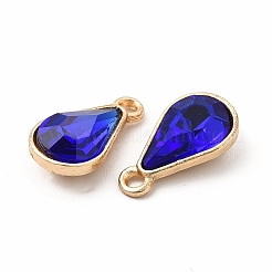 Facettierte Glas Strass Anhänger&nbsp;FIND-G049-01G-02