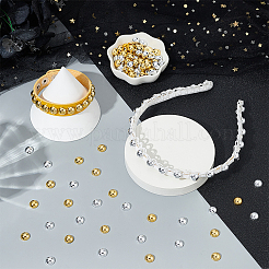 800 шт. 2-х цветные полукруглые кабошоны из АБС-пластика для нейл-арта&nbsp;MRMJ-PH0002-99