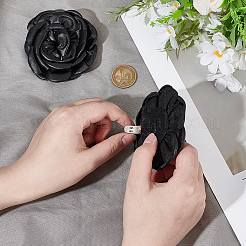 2 шт. съемные зажимы для пряжек из искусственной кожи&nbsp;AJEW-AR0005-03C