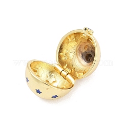 Латунные микропроволочные кубические циркониевые медальоны&nbsp;KK-H203-13G