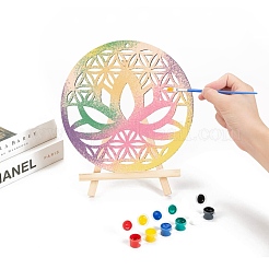 Sculpture murale en bois découpée au laser&nbsp;WOOD-WH0101-002