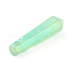 Гальванизированные заостренные подвески из натурального кварца&nbsp;G-B017-04