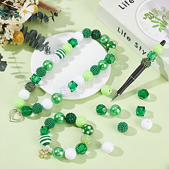 Kits de perles rondes en acrylique et plastique ABS&nbsp;DIY-PH0033-21