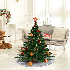 Елочная юбка из полиэстера&nbsp;DIY-WH20032-86D