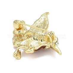 Vogel-Emaille-Pin mit Strass&nbsp;JEWB-A004-18G-B