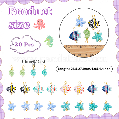 20 шт. фарфоровые подвески ручной работы&nbsp;PALLOY-NB00018