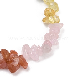 Браслеты из натуральных смешанных драгоценных камней чакра для женщин&nbsp;BJEW-JB11633-02