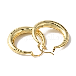 Orecchini a cerchio in ottone per donna&nbsp;EJEW-F314-01G