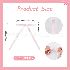 80 Stück Bowknot-Polyester-Ornament-Zubehör&nbsp;FIND-SC0020-89D