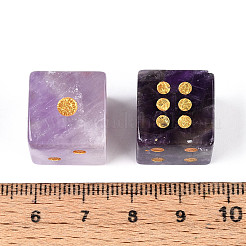Natürlicher Amethyst geschnitzter Würfel&nbsp;T144-07G