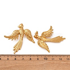 Серьги-гвоздики из нержавеющей стали 304 «Феникс»&nbsp;EJEW-L304-09G