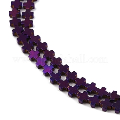 Fili di perline di ematite sintetica non magnetica elettrolitica&nbsp;G-J211-A08-01