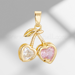 10шт латунные подвески из кубического циркония с микро-паве&nbsp;KK-BBC0019-45