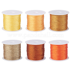 6 рулон 6 цвета 6-слойная полиэстеровая металлизированная нить&nbsp;OCOR-TA0003-13