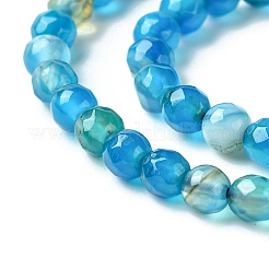 Натуральные полосатые агатовые / полосатые агатовые бусинки&nbsp;X-G-G581-4mm-05