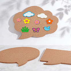 3 Stück 3 Stile Sprechblasenform Kork Memoboard-Sets&nbsp;DIY-WH0504-933