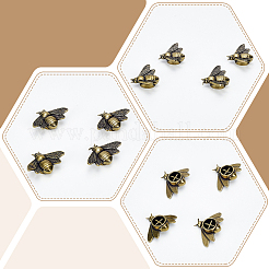 Decorazioni espositive di api in ottone&nbsp;AJEW-WH0752-683