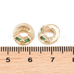 Pendentifs avec zircon cubiques à micro-pavés en laiton&nbsp;KK-L261-17G-03