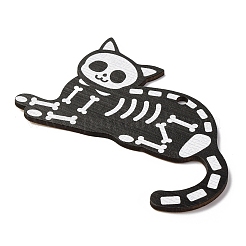 Большие деревянные подвески с принтом в стиле Хэллоуина&nbsp;LS-WOOD-I016-01B