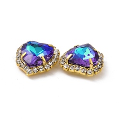 Сердце пришить стразами&nbsp;DIY-E062-03G-02