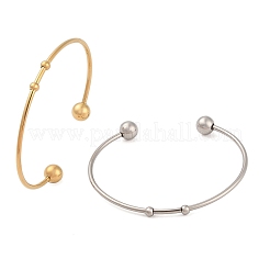 Braccialetti alla moda in acciaio inossidabile 304 braccialetti a coppia&nbsp;BJEW-H473-01M