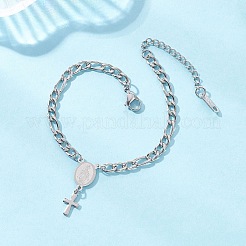 Браслеты-цепочки Figaro из нержавеющей стали 304&nbsp;BJEW-JB12771