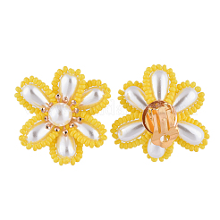 Boucle d'oreille clip en laiton&nbsp;EJEW-JE04139-03