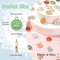 45шт 9 цвета сплава эмаль подвески&nbsp;ENAM-CJ0004-56