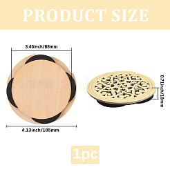 Деревянная крышка звукового отверстия гитары&nbsp;AJEW-WH20018-105B