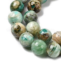 Естественная зеленая линия яшма бисер прядь&nbsp;G-L639-A01-8mm