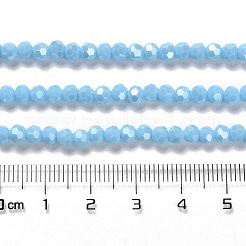 Chapelets de perles en verre opaque électrolytique&nbsp;LS-EGLA-A035-P4mm-A08