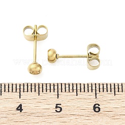 Фурнитура для сережек-гвоздиков из нержавеющей стали 304&nbsp;STAS-V003-09G-01