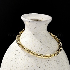 Браслеты из нержавеющей стали 304 с замковыми звеньями для женщин и мужчин&nbsp;BJEW-F488-03G