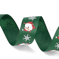 Rubans gros-grain polyester imprimés père noël 20 mètre&nbsp;OCOR-K005-01B