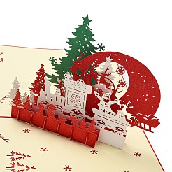 3D Pop-up-Grußkarte aus Papier&nbsp;AJEW-P124-A05