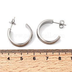 Orecchini a bottone in acciaio inossidabile 304&nbsp;EJEW-L313-05P